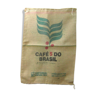 Coffee bean bag, vintage, jute bag