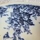 Large antique English basin A.B & Co May pattern – flow blue floral