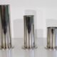 Set of vintage metal candle holders 1970
