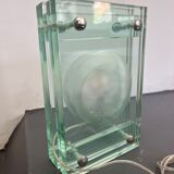 Italian Modern thick glass table lamp from 70s