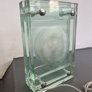 Italian Modern thick glass table lamp from 70s