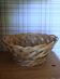 Large vintage woven wicker basket