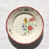 Pexonne hand painted footed serving plate or dish