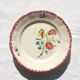 Hand-painted Pexonne footed plate or serving dish
