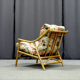Pair of bamboo and rattan chairs, 1950s