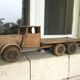 Antique oak transport truck
