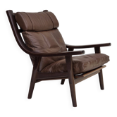 1970s, Danish design by H.J.Wegner, highback armchair, model GE530.