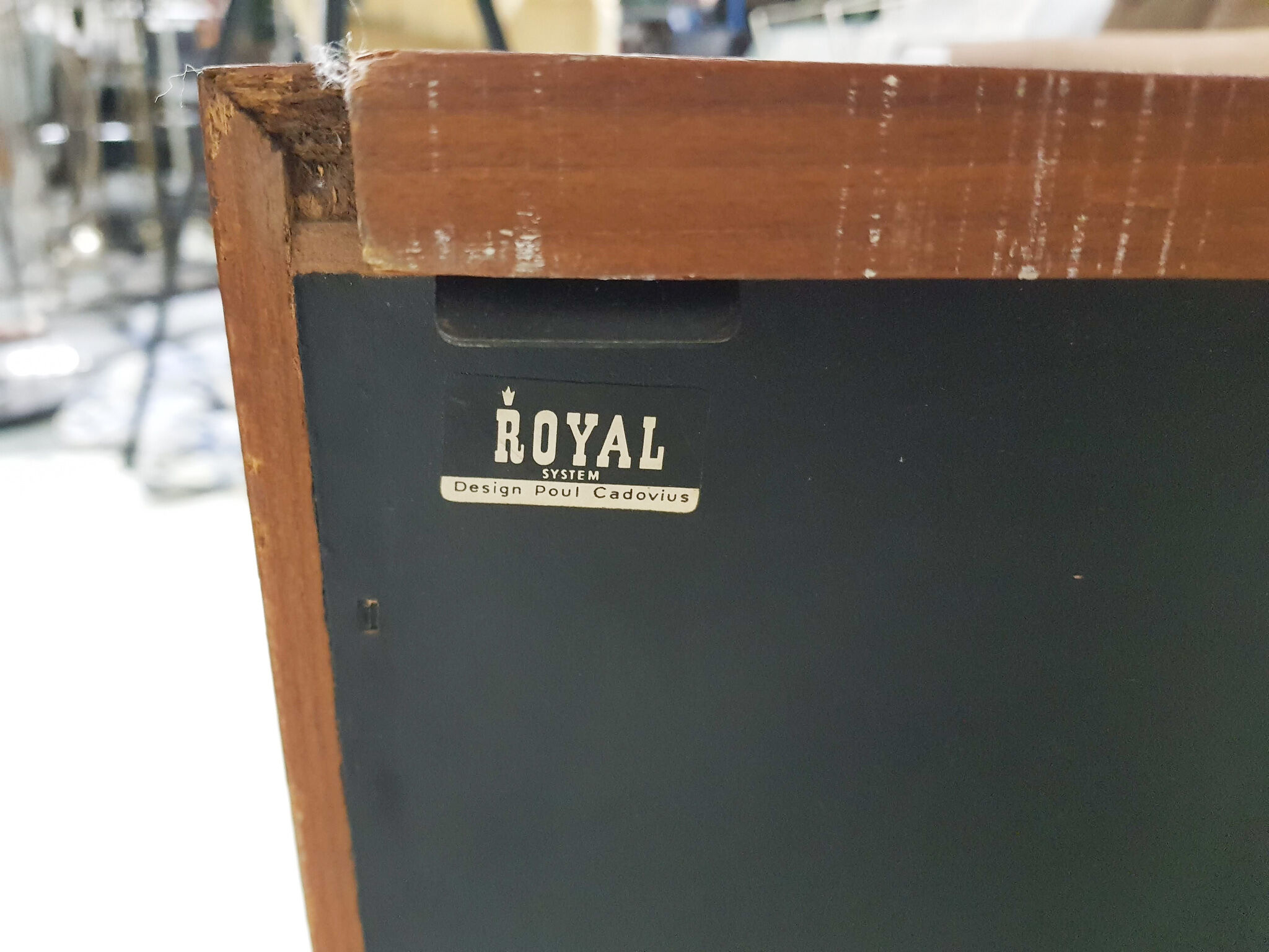 Bibliothèque de Poul Cadovius pour Royal System, Danemark années 1950