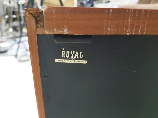 Bibliothèque de Poul Cadovius pour Royal System, Danemark années 1950