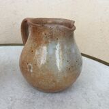 Duo of stoneware milk pitchers
