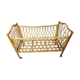 Rattan crib of the 50s