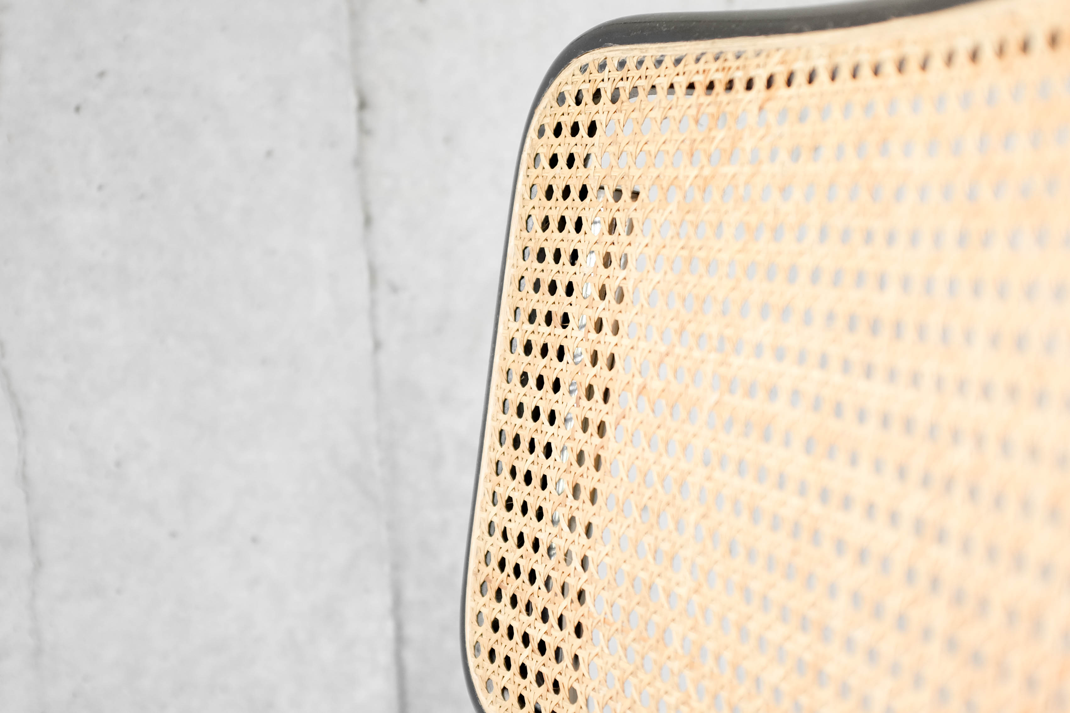 Pair of chairs cesca B32 black by Marcel Breuer