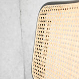 Pair of chairs cesca B32 black by Marcel Breuer