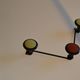 Wall coat rack with 3 hooks circa 1960s