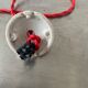 2 industrial suspensions in green enamelled sheet