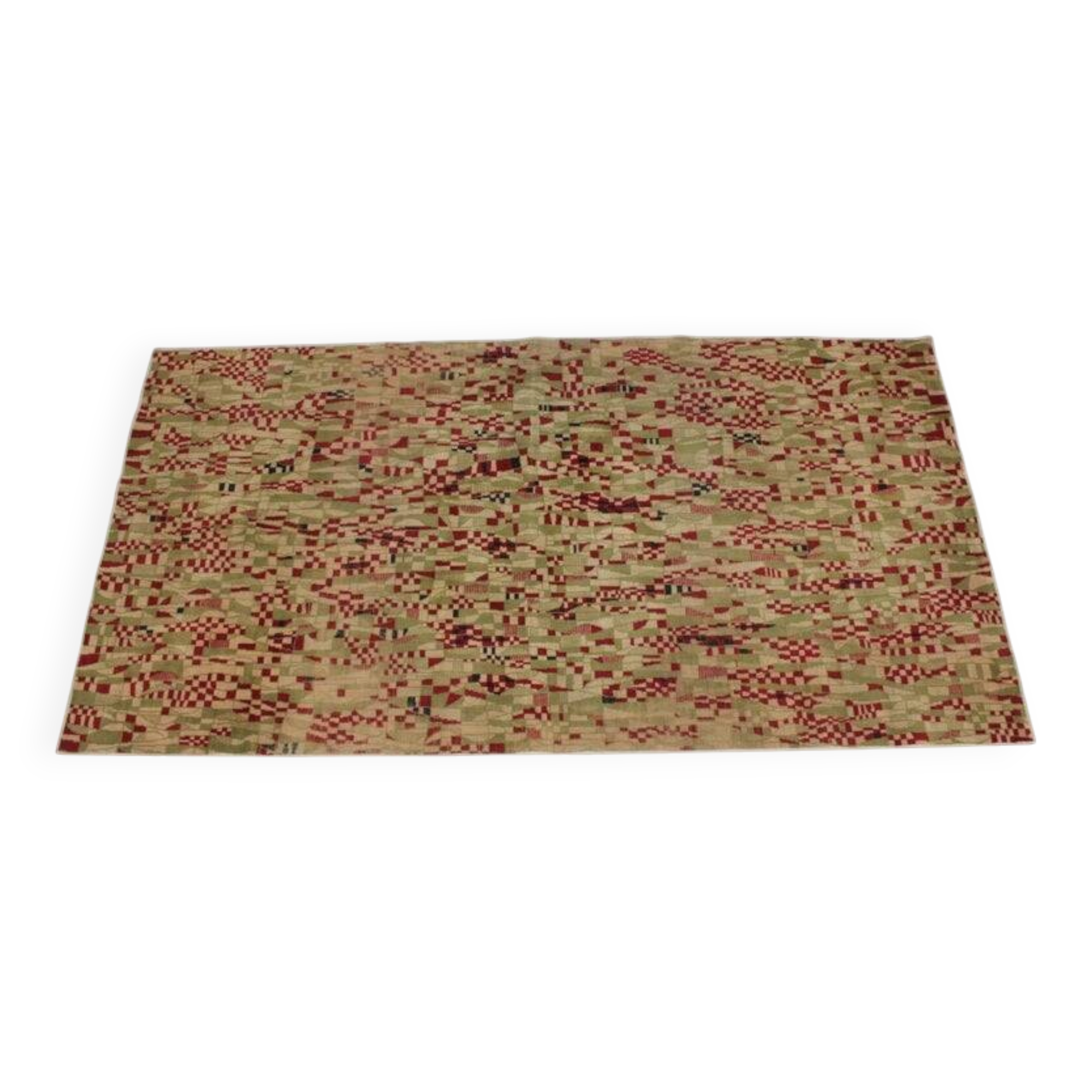 Extraordinary Geometric Design Carpet, 1950s