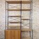 1960s 1970s Ash Shelving System Wall Unit from WHB Germany