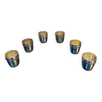 Solid silver liqueur service