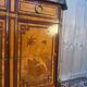 Commode Transition oriental marquetry, 1920s, black marble