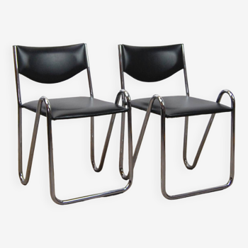 Pair of "Bern" model chairs by Guy Bernard for Meurop 1970s