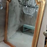 Gilded wood and pastiglia mirror, mid-19th century