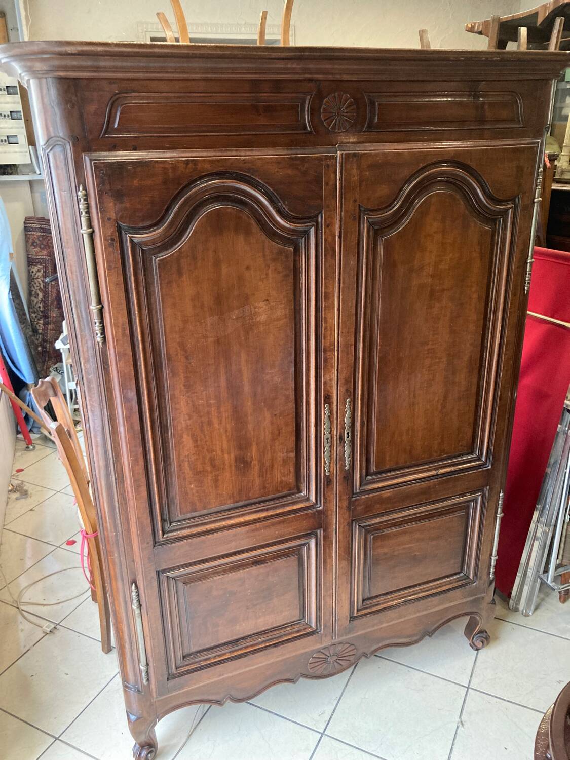 Two-door wardrobe