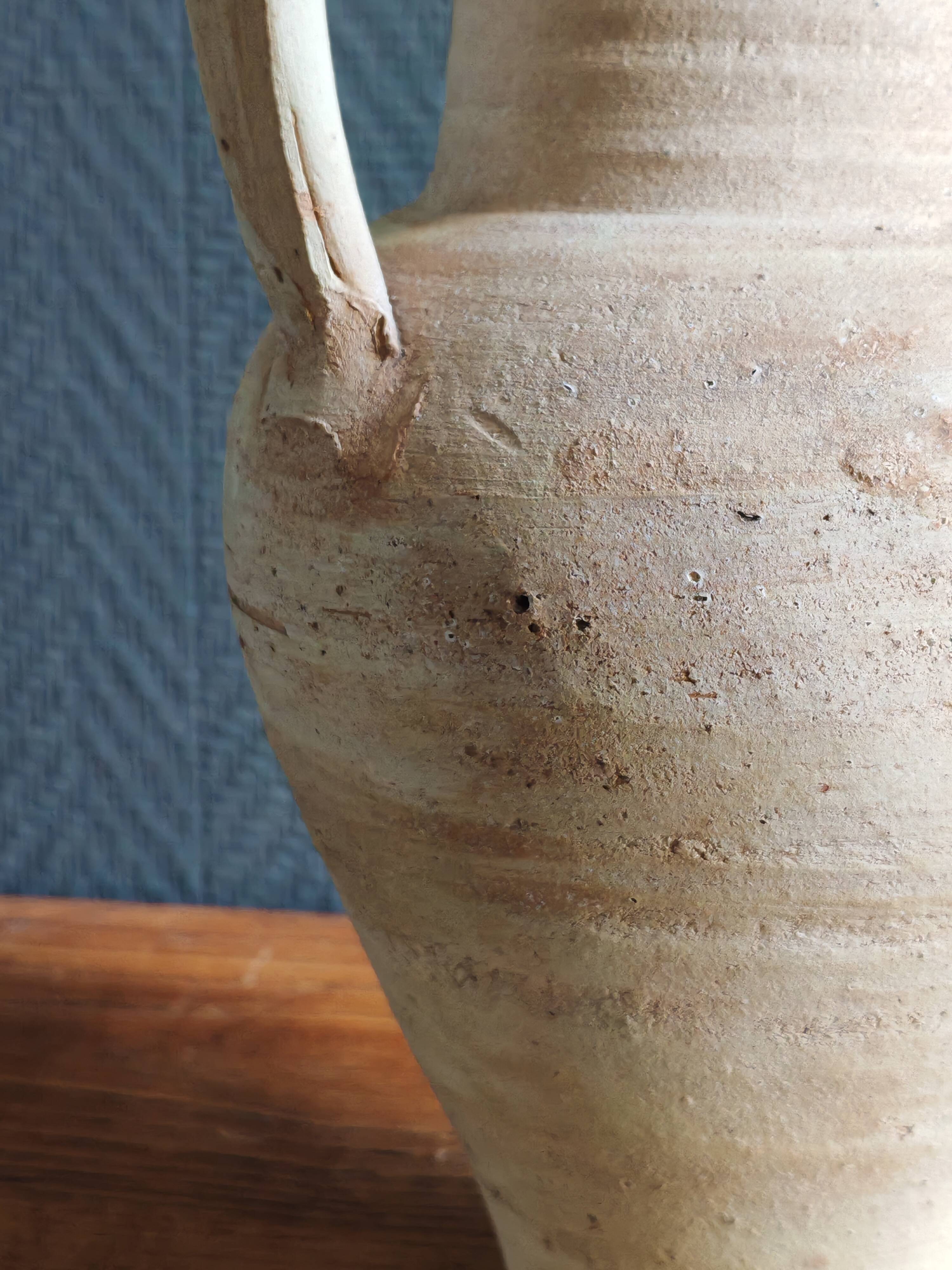 Pichet Ancien en Terre Cuite Non Émaillée | Vase Rustique