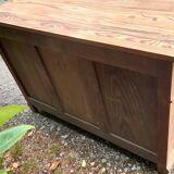 Napoleon III chest of 5 drawers, old pichepin, raw wood