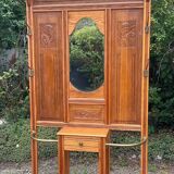 Art Deco oak cloakroom