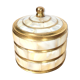 Box with brass lid & mother-of-pearl