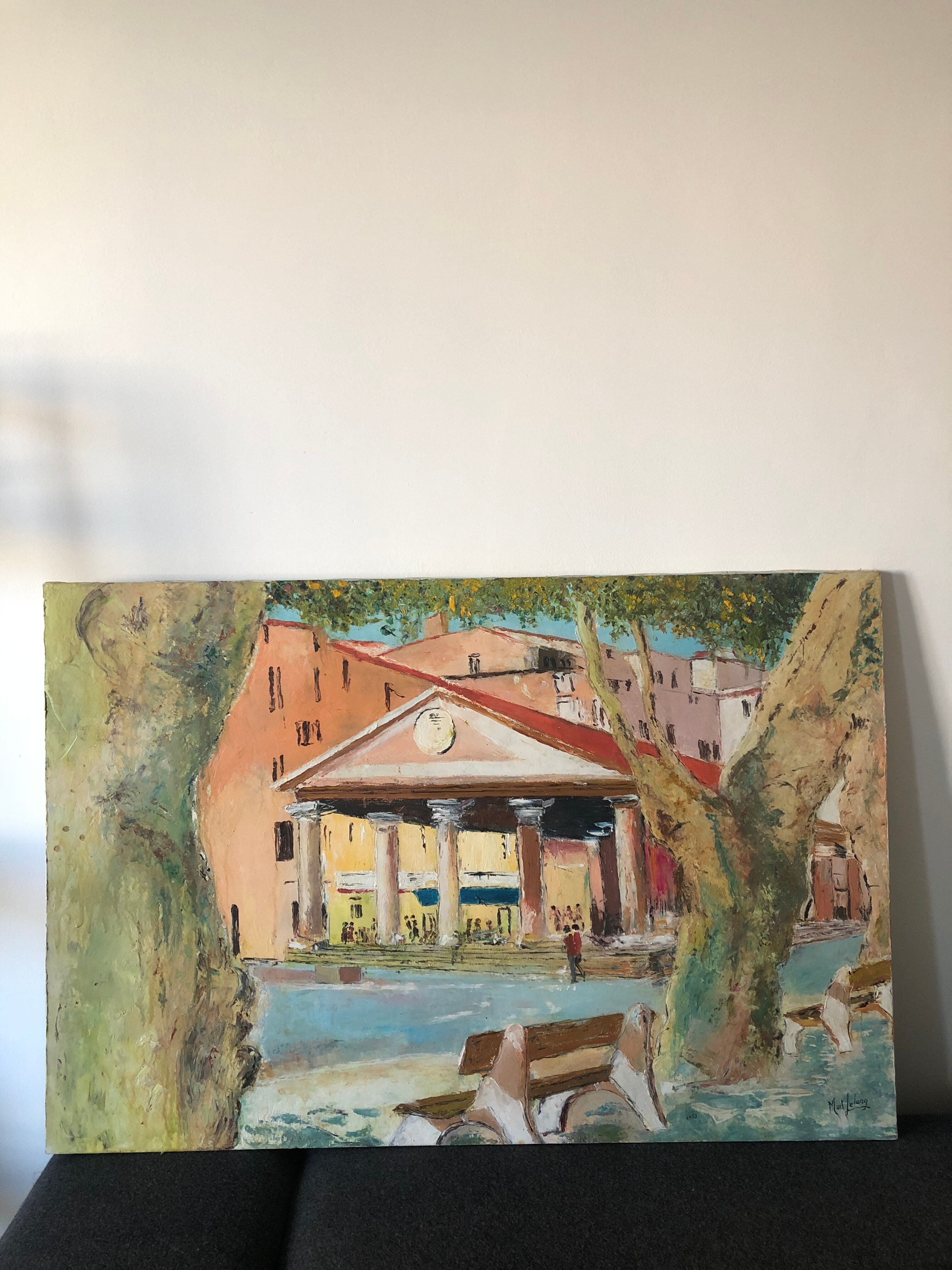 Tableau paysage village corse