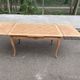 Louis XV extendable dining table from the 20th century, renovated in cherry wood, 140-240cm.