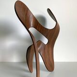 Mrs. Charles Eames_ The shadow does not bend, walnut plywood sculpture