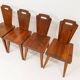 Chaises de salle à manger modernes suédoises en pin attribuées à Bo Fjaestad, années 1940