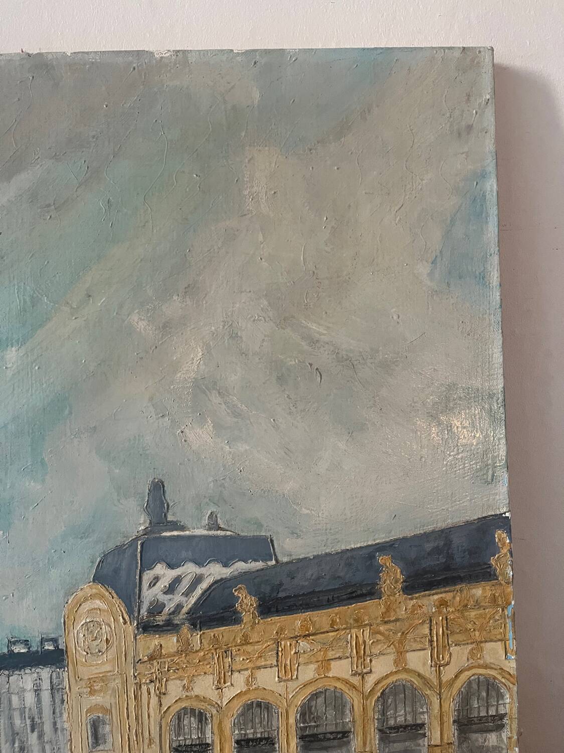Paris quai d'Orsay, oil on canvas