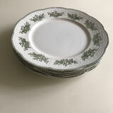 6 plates in Terre de Fer Badonviller Model Richelieu