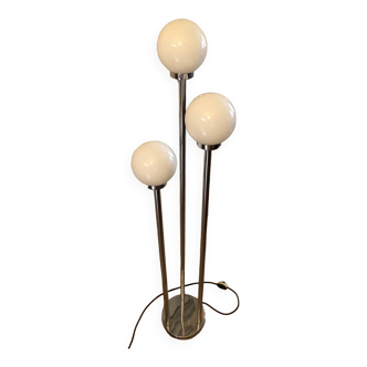 Floor lamp 3 globes Italian design 1970