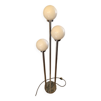 Lampadaire 3 globes design Italien 1970