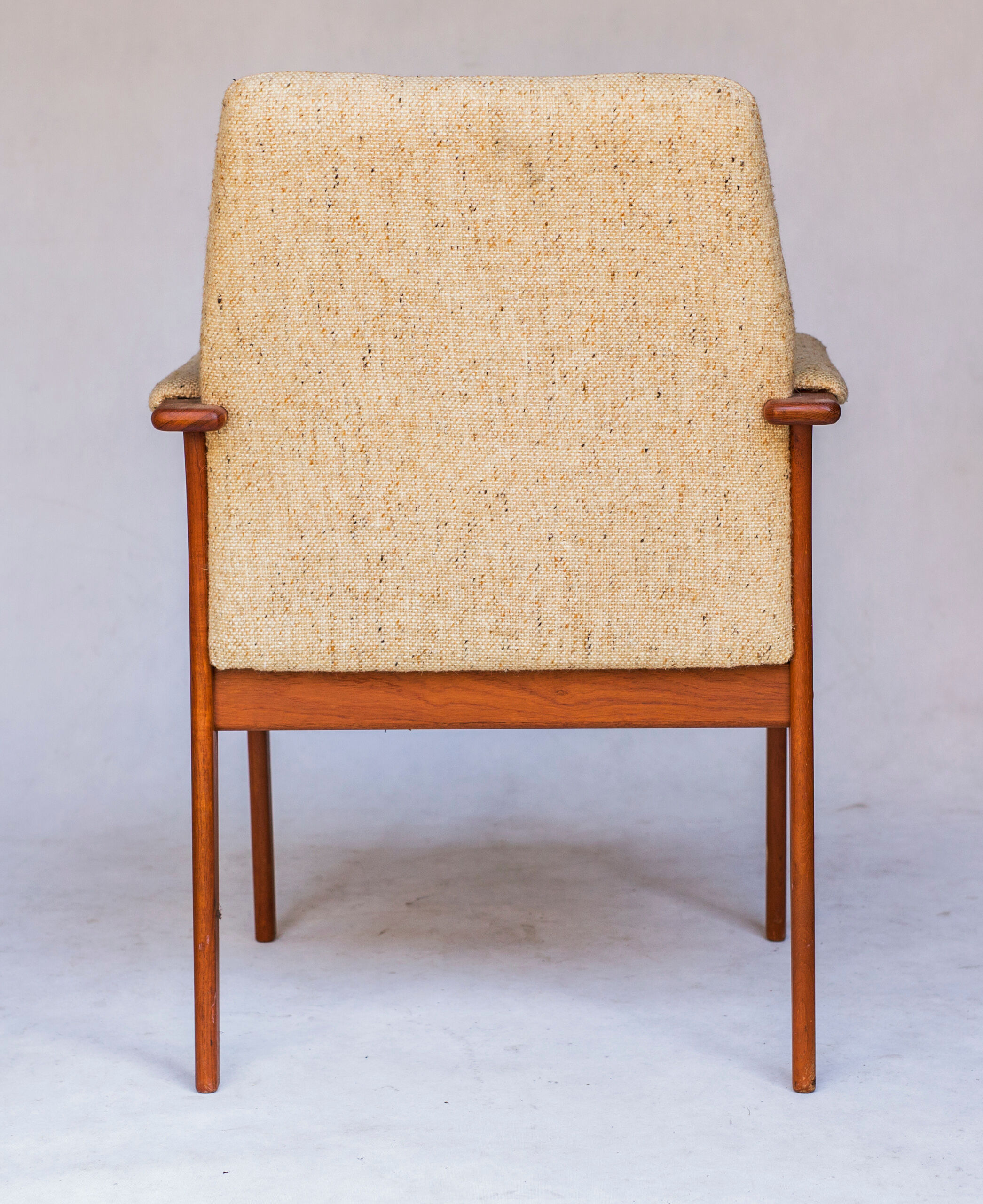 Danish teak armchair & stool from OD Møbler, 1960s