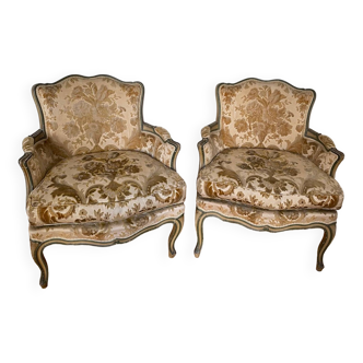 Paire de fauteuils bergères