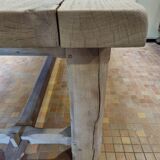 Brutalist oak table