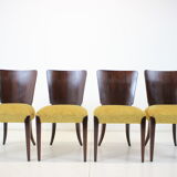 4 art deco dining chairs h-214 by Jindrich Halabala for Up Závody, set of 4
