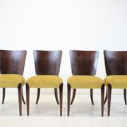 4 art deco dining chairs h-214 by Jindrich Halabala for Up Závody, set of 4