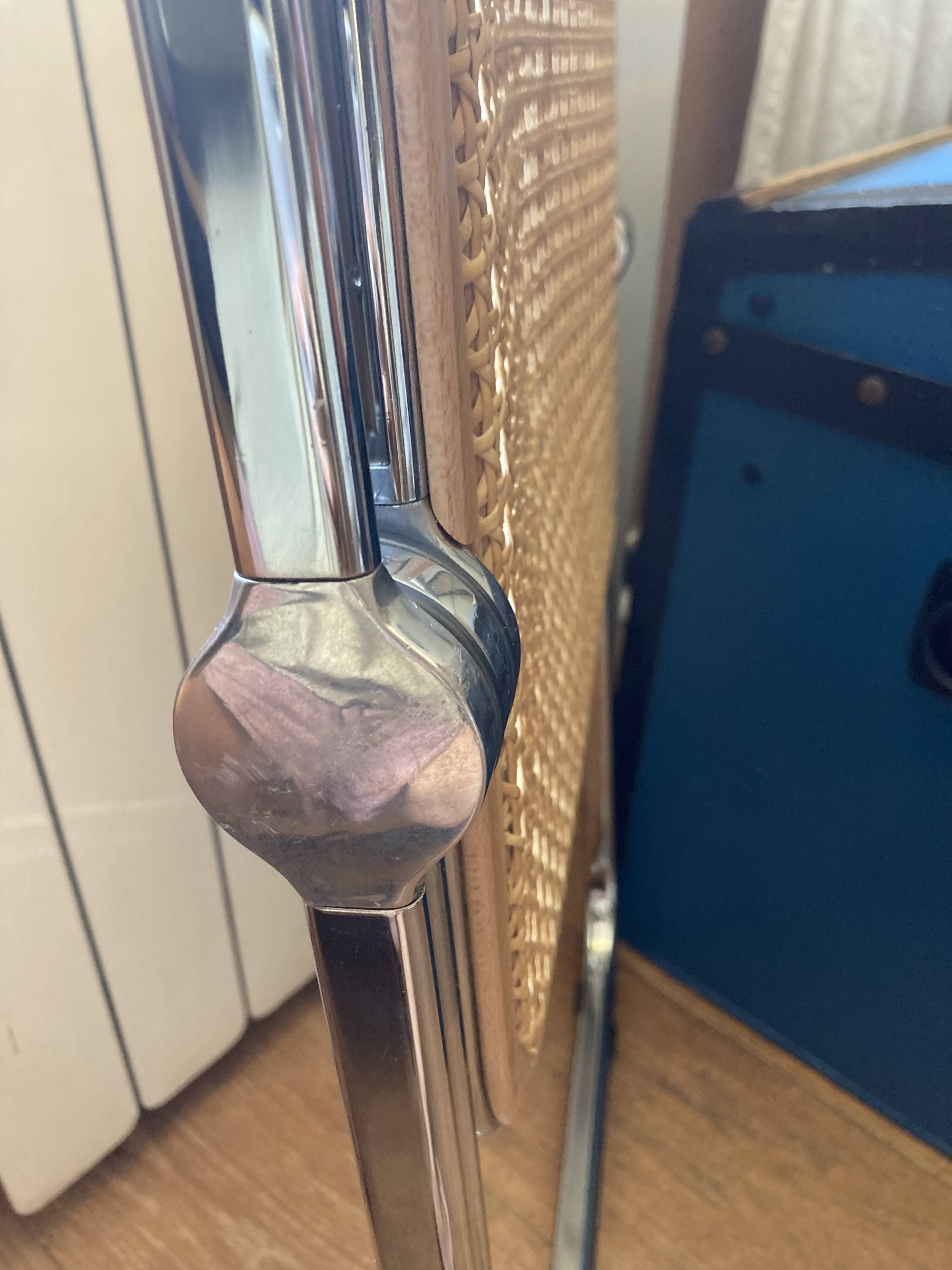 Plia chairs by Castelli in wood and cane.