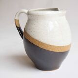 Tricolor stoneware pitcher