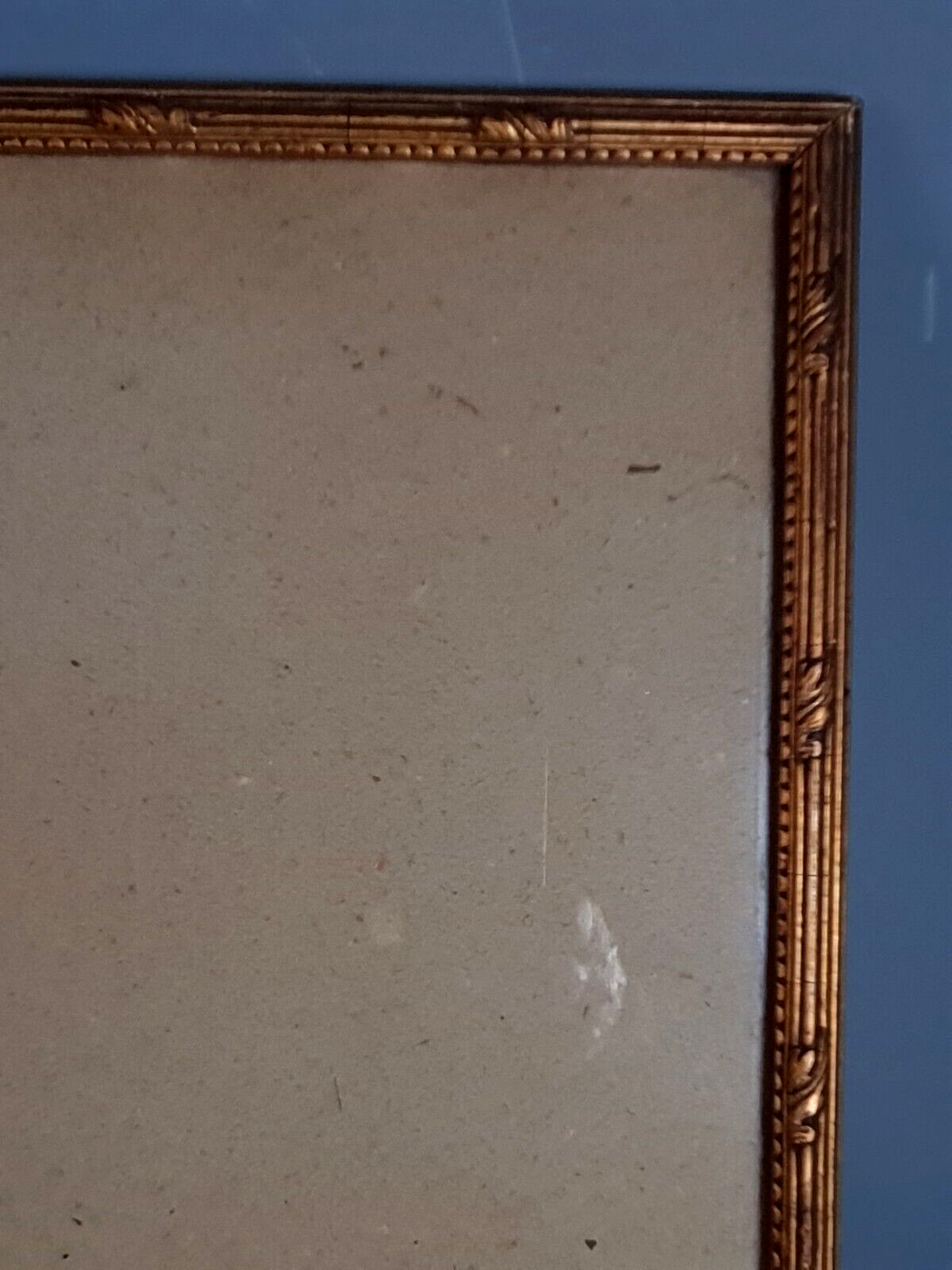 Baguette frame and glass St Louis XVI