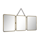 Mirror triptych vintage barber 1920 - 21 x 48 cm