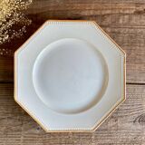 3 Sarreguemines octagonal beaded plates