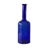 Vase en verre bleu