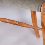 Ensemble Biedermeier restauré de quatre chaises en chêne et noyer, Vienne, Autriche, années 1820